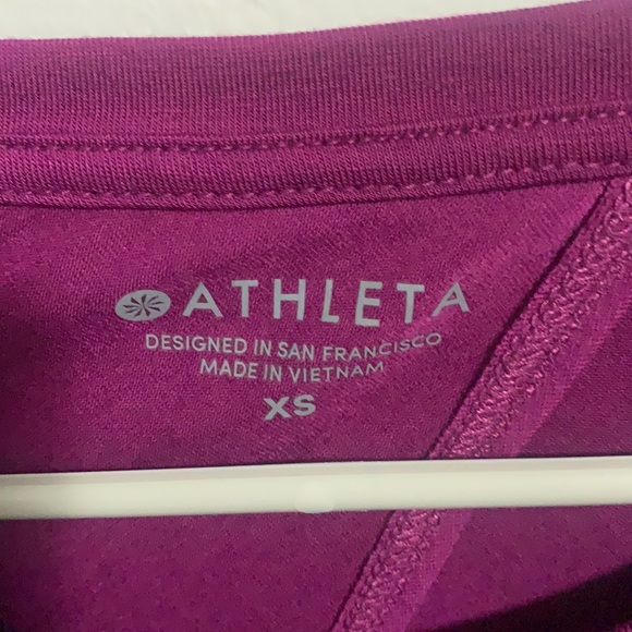 Athleta Magenta Tie Back Long Sleeve Top - Picture 4 of 5